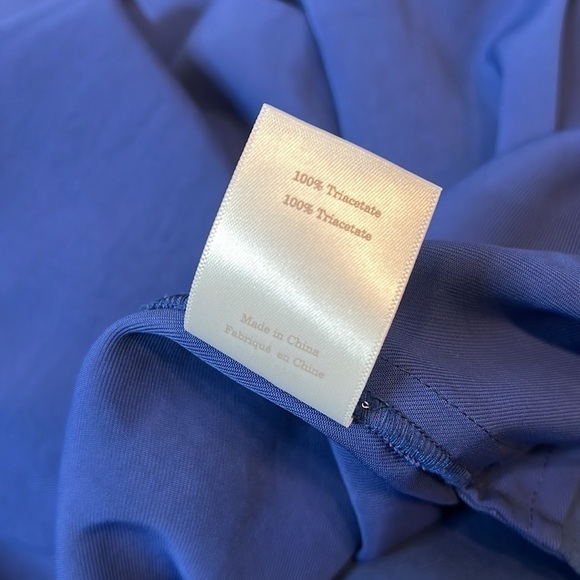 Everlane The Japanese Go Weave Blue Zip Front Dress Size 2 - Picture 9 of 9